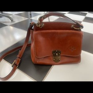 Patricia Nash Brown Leather Crossbody purse bag